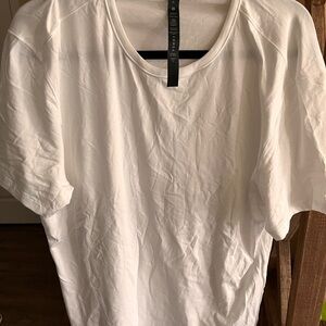 Lululemon Athletica Relaxed White Short Sleeve Tee